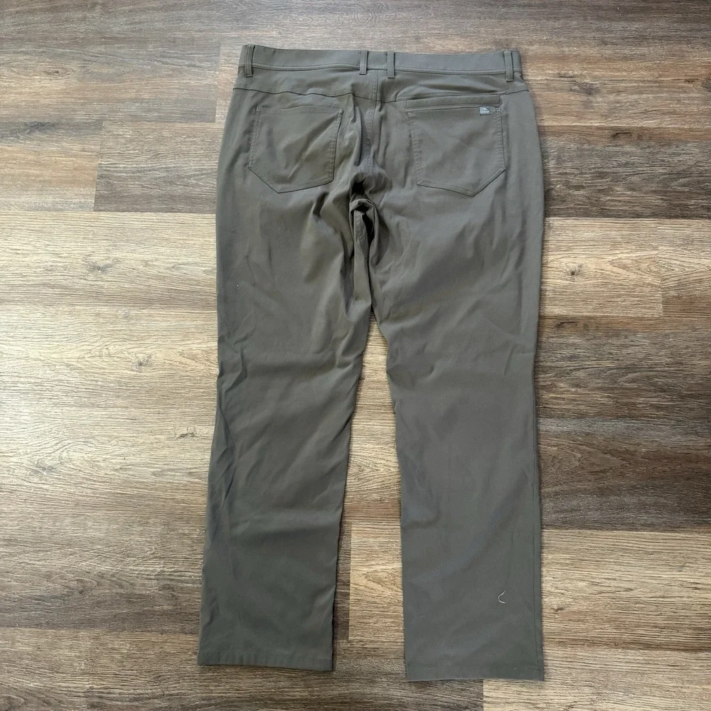 LL Bean Venture Stretch‎ Five Pocket Hiking Pants Men's 40x32 Brown Performance